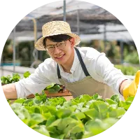 農園の人物の写真
